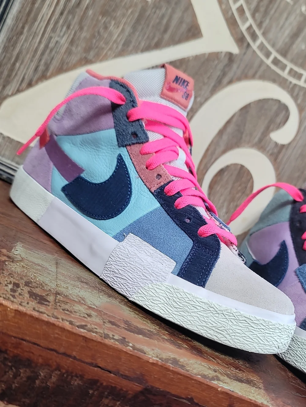 Nike Zoom Blazer Mid Premium SB 'Mosaic Pack-Multi' Wmns 9.5 Great Condition